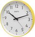 Unity wandklok, Fradley, Stille veeg, modern, Wit, 30 cm (Geel)