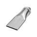 Riegler Geluidsarme platte mondstuk, G 3/8 AG, veiligheidsmondstuk algemene toepassingen, messing vernikkeld, lengte 100 mm, sproeibreedte 29 mm, diagr. 12