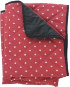 Just a Joy Gewatteerd picknickkleed rood met witte stip