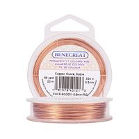 BENECREAT Aanslagbestendige koperdraad, 22 gauge (0,6 mm), sieradendraad, 20 m