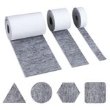 AiQInu Viltstickers, 3 meubelglijders met hechting, beschermen meubels en vloeren, zelfklevende meubelpads voor tafel, bank, antislip, geluidsreductie (100 x 10 cm, 100 x 5 cm, 100 x 2 cm)