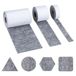 AiQInu Viltstickers, 3 meubelglijders met hechting, beschermen meubels en vloeren, zelfklevende meubelpads voor tafel, bank, antislip, geluidsreductie (100 x 10 cm, 100 x 5 cm, 100 x 2 cm)