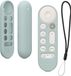 kwmobile hoes compatibel met Google TV Streamer 4K hoes - Siliconen anti-slip hoes voor afstandsbediening in pastelgroen