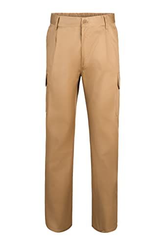VELILLA 345 - Multi-Pocket Trousers, 44 EU, Beige