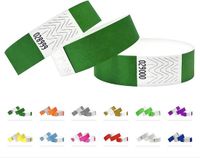 Qubiband Tyvek polsbandjes voor evenementen - 1000 stuks - Donker groen