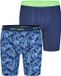 Happy Shorts Langer Boxer Jersey Mannen Hawaii Leaves Effen 2 stuks XL