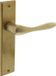 Intersteel Deurkruk Banaan met schild 181x41x7mm blind messing getrommeld