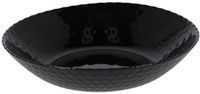 Merkloos / Sans marque NO BRAND Diep Zwart Bord 20 cm - Geometrisch Patroon