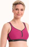 Anita - Performance Sport BH zonder beugel - Roze/Antraciet - 80D