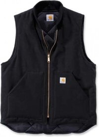 Carhartt Duck Vest Arctic Quilt Lined - Black - Men's XL