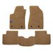 Vloermatten VW CADDY Vloermatten set voor VW CADDY 2-zits jaar 2004 tot 2015 van wasbaar velours beige + logo