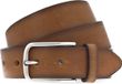 Vanzetti Leren Riem Denim Love 35mm Full Leather Belt W115 Cognac Bruine