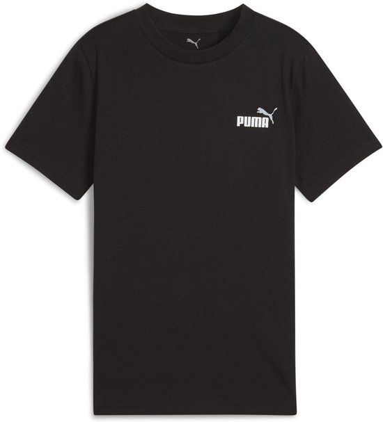 Puma Kinder T-shirt ESS 2 COLOR Small No.1 Logo Tee B - Maat 140 - Zwart