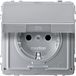 Merten MEG2310-7260 Wandcontactdoos AquaDesign Aluminium