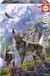 EDUCA - Loups sur Rochers Puzzle - 500 Pièces - Adultes - 11+