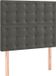 vidaXL Hoofdbord donkergrijs Fluweel 80x5x118/128 cm