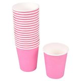Homéa, Set van 20 vitamine bekers van karton, 23 cl, roze