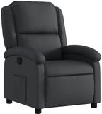 vidaXL Relaxfauteuil Zwart Echt Leer