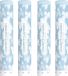 Partydeco Confetti shooter/kanon - 4x - papier - witte vlinders - 40 cm - feestartikelen bruiloft/huwelijk