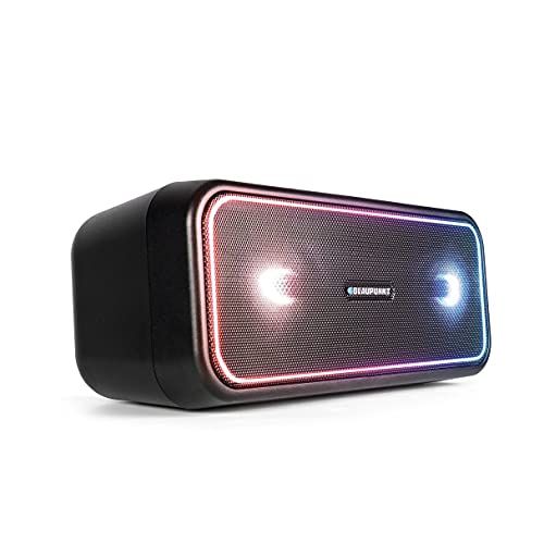 Blaupunkt Bluetooth Party luidspreker PS 200, True Wireless Stereo Box, Bluetooth 4.2, AUX-IN, meerkleurige LED-verlichting, geïntegreerde batterij in het zwart