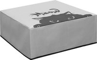 kwmobile hoes geschikt voor Epson Eco Tank ET-2826 / 2800 - Beschermhoes voor printer - Cover in grijs / zwart - Kat Meow design