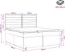 vidaXL Boxspringbed met matras, taupekleurig, 200 x 200 cm, met stoffen bekleding