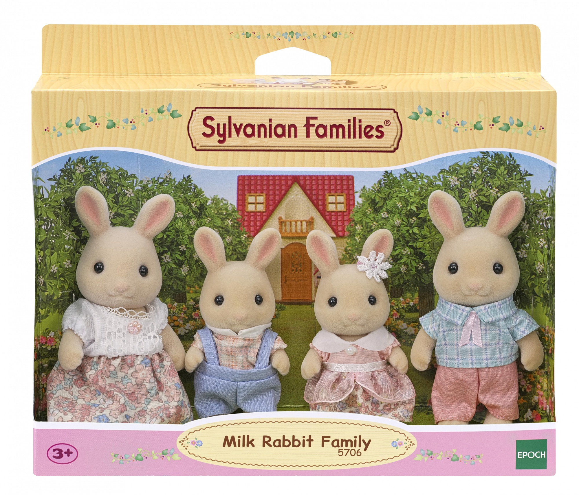 Sylvanian Families Familie cr&#232;me konijn