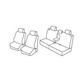 Lampa Superior Stoelhoezen - Grijs/Zwart - Toyota Land Cruiser 5p (12/02>10/09)