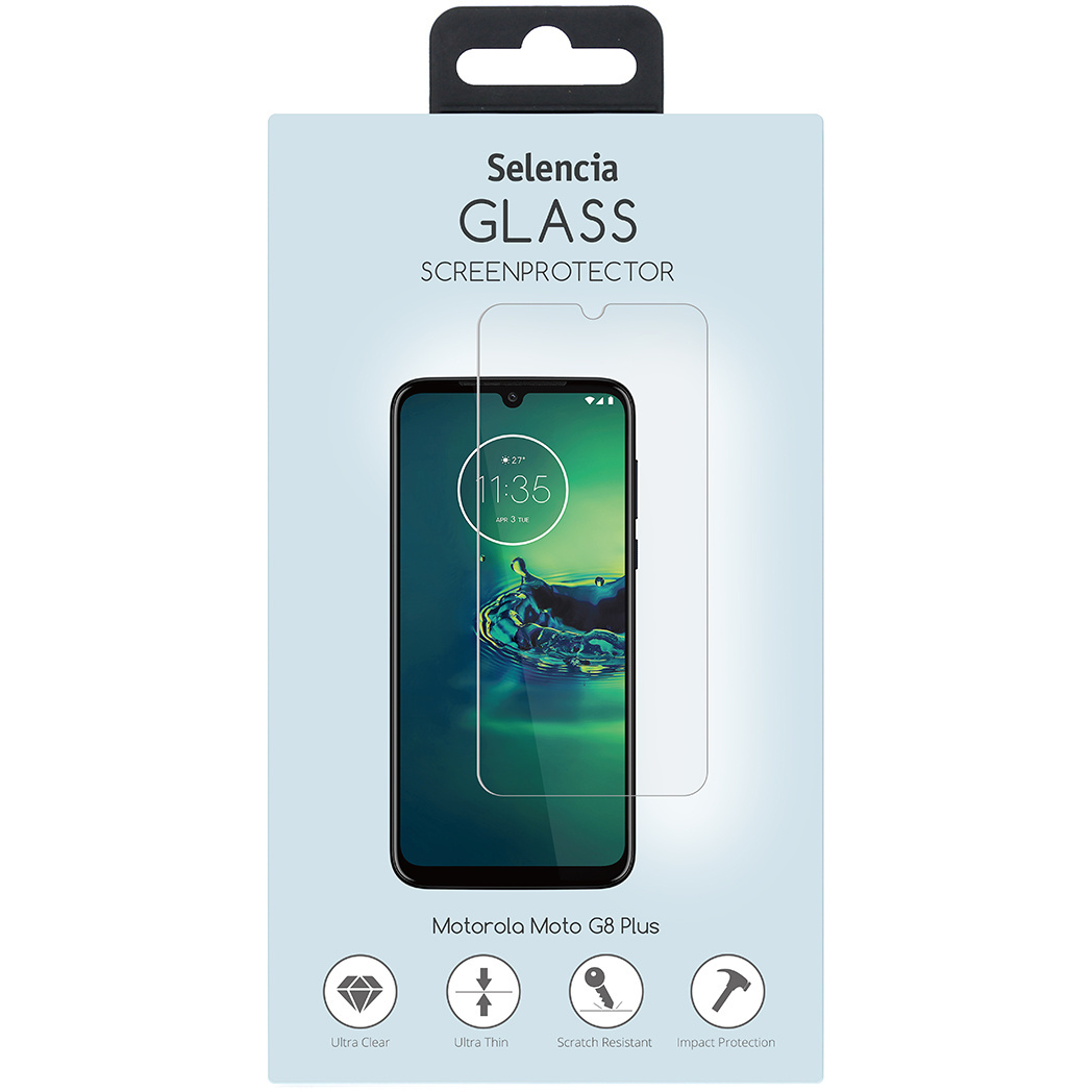 Selencia Glas Screenprotector voor de Motorola Moto G8 Plus