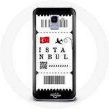 Maniacase Hoesje voor Samsung Galaxy J6 2018 Vliegticket Istanbul Turkije