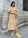 For You Moda Robe jaune / orange
