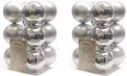 Decoris Kerstballen - 24 stuks - Zilver - 6 cm - Kunststof - Mat/Glans