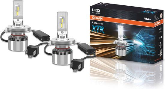 Osram H4 koplamp set - Daglichtwit 6000K - 13 Watt & 1400 Lm/stuk - Actieve koeling | 12V DC - Offroad