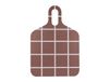 Muurla Plateau Checks & Stripes 30x44 cm Marron-beige