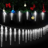 Monzana Lichtketting Kerstmis ijspegel 40 LED's 10,4m