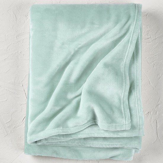 De Witte Lietaer Fleece deken Snuggly Mint - 150 x 200 cm - Muntgroen