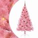 vidaXL - Kunststof - Voorverlichte - Kerstboom - met - 150 - LED - Roze - 150 - cm - PVC
