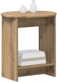 vidaXL Bijzettafel Artisanaal eiken 50 x 39,5 x 55 cm Bewerkt hout