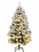 vidaXL Kunstkerstboom met scharnieren 150 LED en kerstballen 120 cm