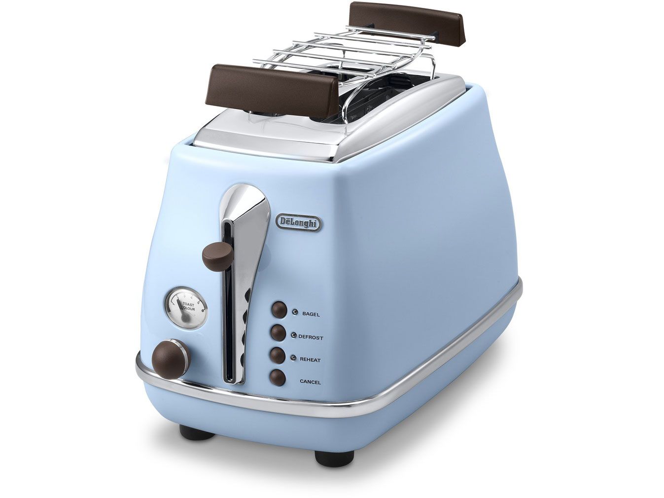 De'Longhi Icona Vintage CTOV2103.AZ - Broodrooster - 2 sneden - 900W - Blauw
