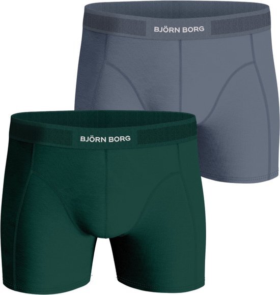 Bj&#246;rn Borg Cotton Stretch boxers - heren boxers normale lengte (2-pack) - multicolor - Maat: S