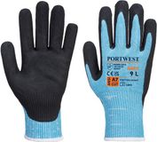 Portwest Claymore A667 AHR Snijbestendige Nitril Handschoen - Blauw/Zwart - Maat L