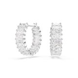 Swarovski Matrix Oorbellen Dames Transparant/Zilver Metaal Kristal