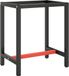 Châssis d'établi 70x50x79 cm métal noir mat et rouge mat