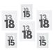 Atmosphera Fotolijstjes set Olympus - 6x stuks - wit frame - Kunststof/glas - in 2 formaten - 10x15 cm en 13x18 cm