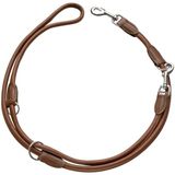 HUNTER Round & Soft verstelbare hondenriem, bruin, 8/200