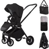 Babylux Buggy Kinderwagen SCALE Reisbuggy met Ligfunctie, Kleur: Onyx