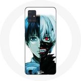Maniacase Hoesje voor Samsung Galaxy A51 5G Tokyo Ghoul Gezicht Half