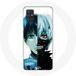 Maniacase Hoesje voor Samsung Galaxy A51 5G Tokyo Ghoul Gezicht Half