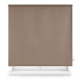 Blindecor Verduisteringsrolgordijn, op maat, bruin, 130 x 230 cm (breedte x hoogte), stofgrootte 127 x 225 cm, verduisterend rolgordijn voor ramen